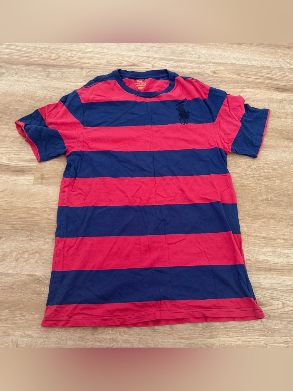 Polo by Ralph Lauren Kids Red & Navy Wide Stripe Tee